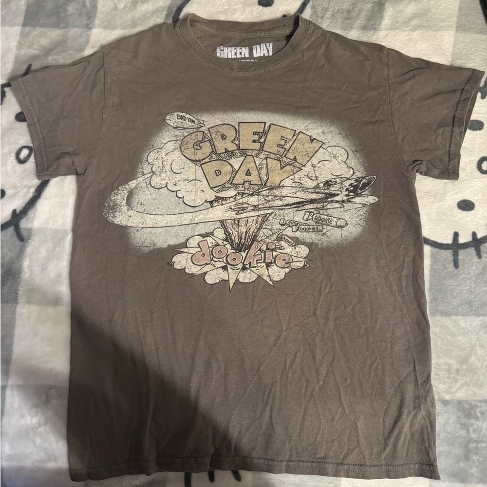 Green Day Graphic Women's T-Shirt - Brown